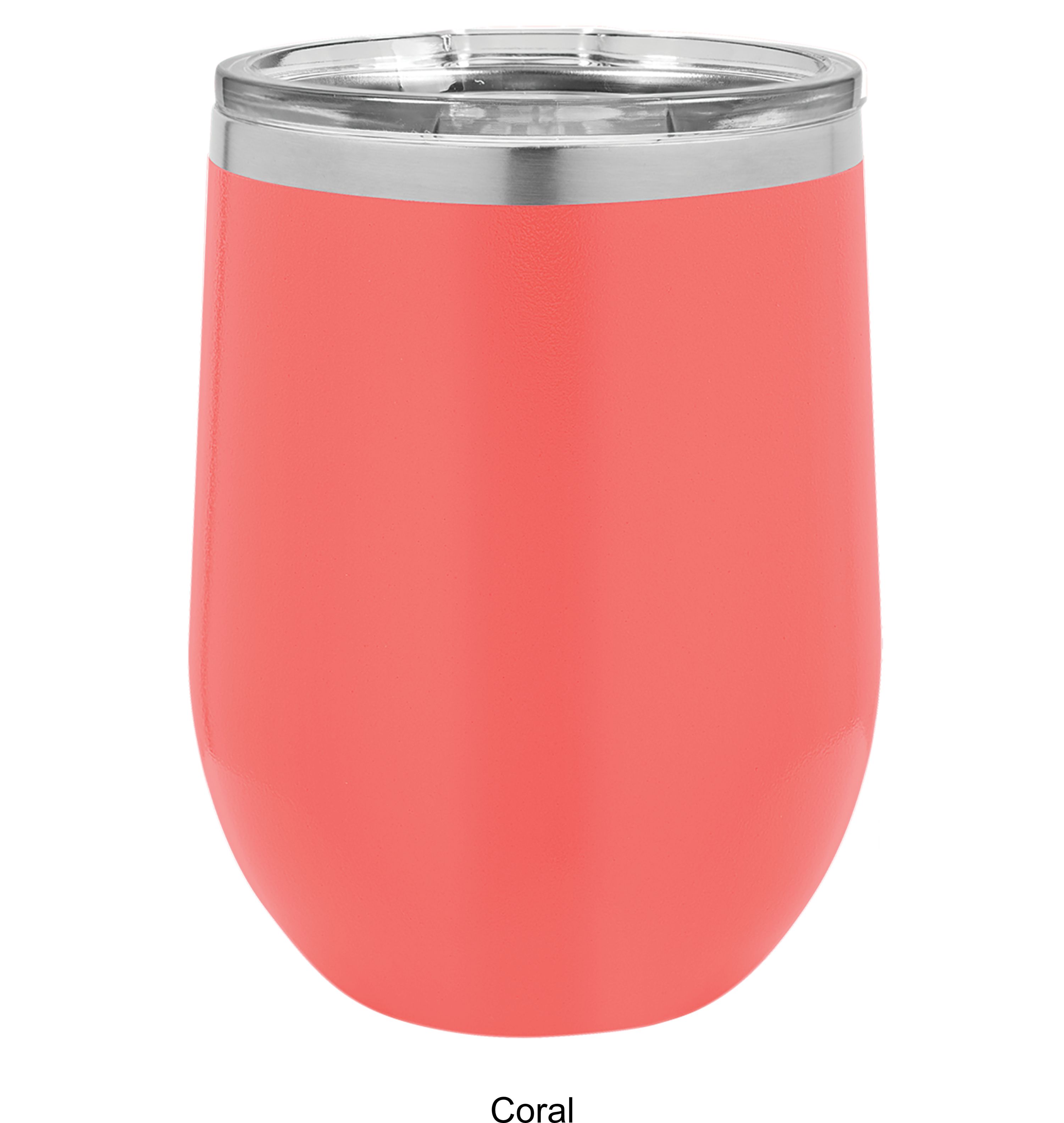12 Oz. Polar Camel Stemless Wine Glass w/Lid Stainless Steel 7