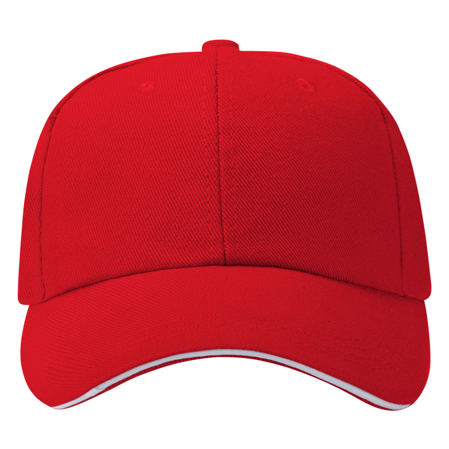 Stock Single-Yarn 7x7 Drill Cotton 6 Panel Cap, Double 6