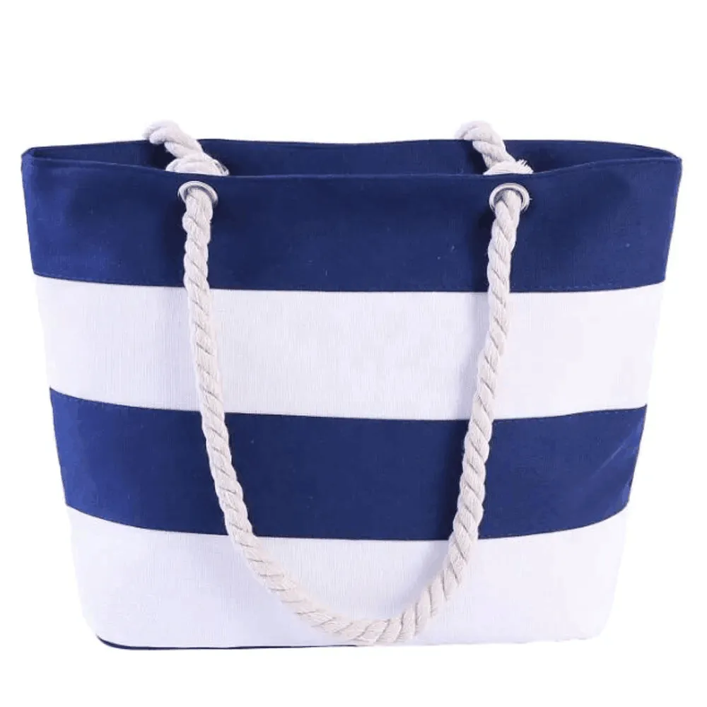 Large Volume Canvas Beach Tote Bag, custom tote bag with logo imprint 4