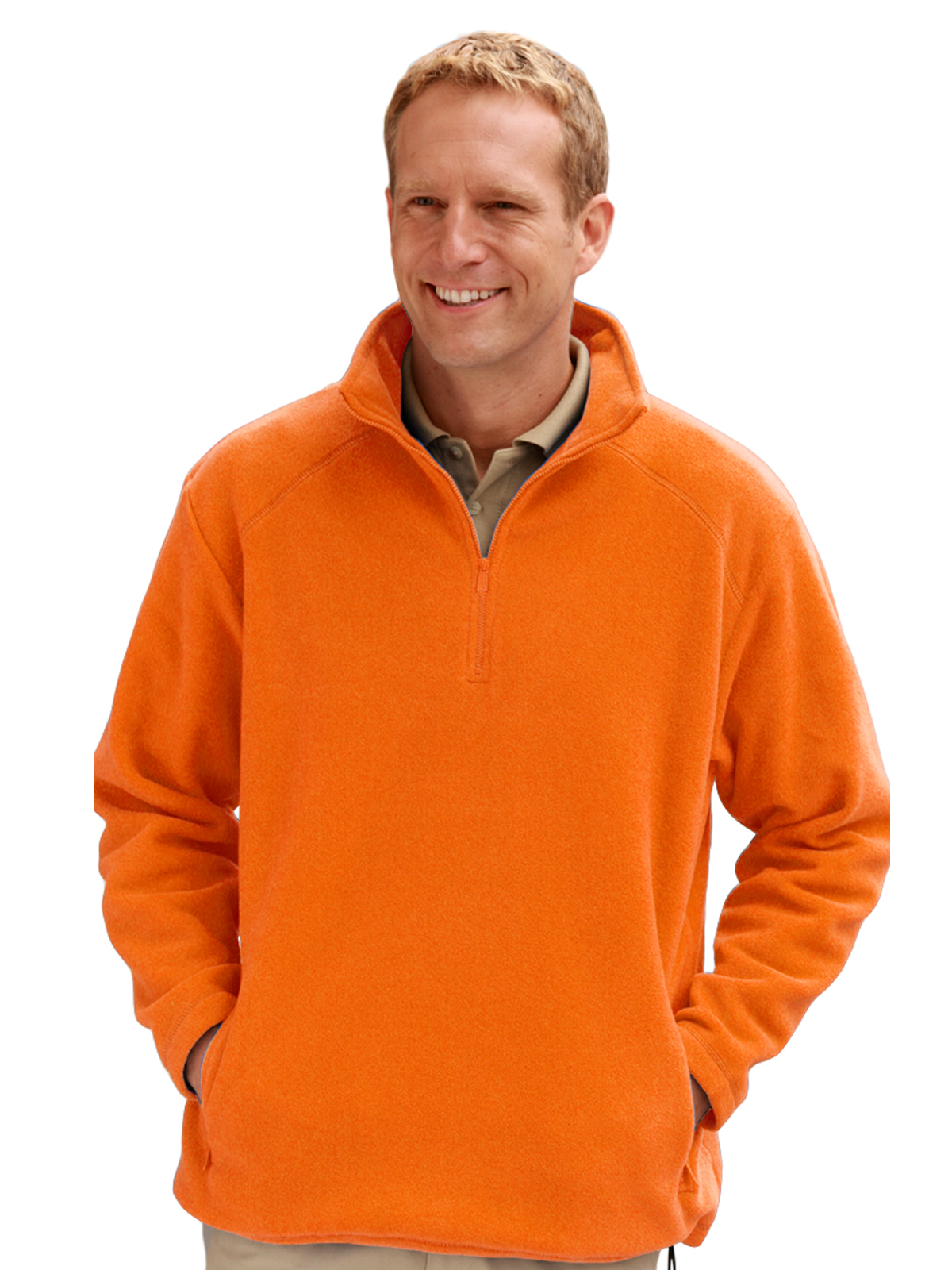 Blue Generation - Unisex 2-Pocket Micro Fleece Zip Pullover 13