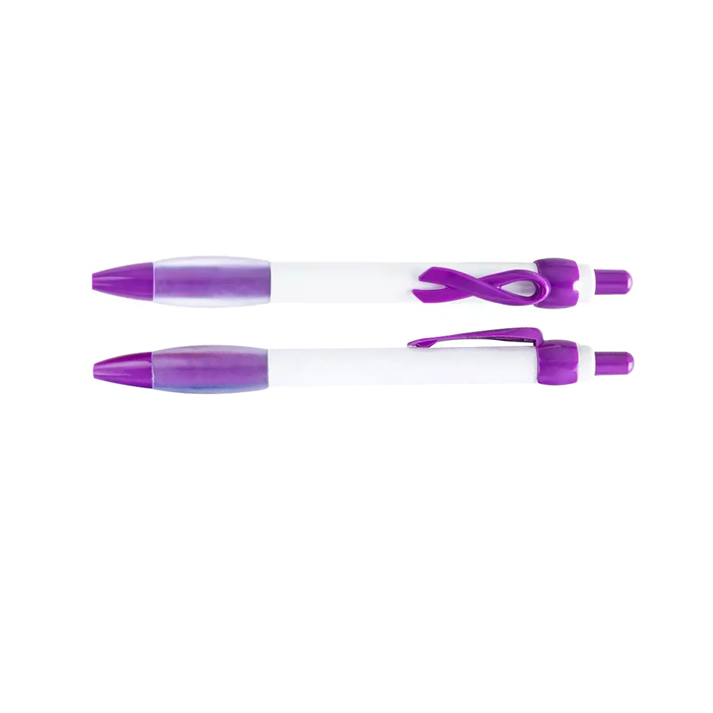 Breast Cancer Pen With Ribbon Clip Ball Pen 22