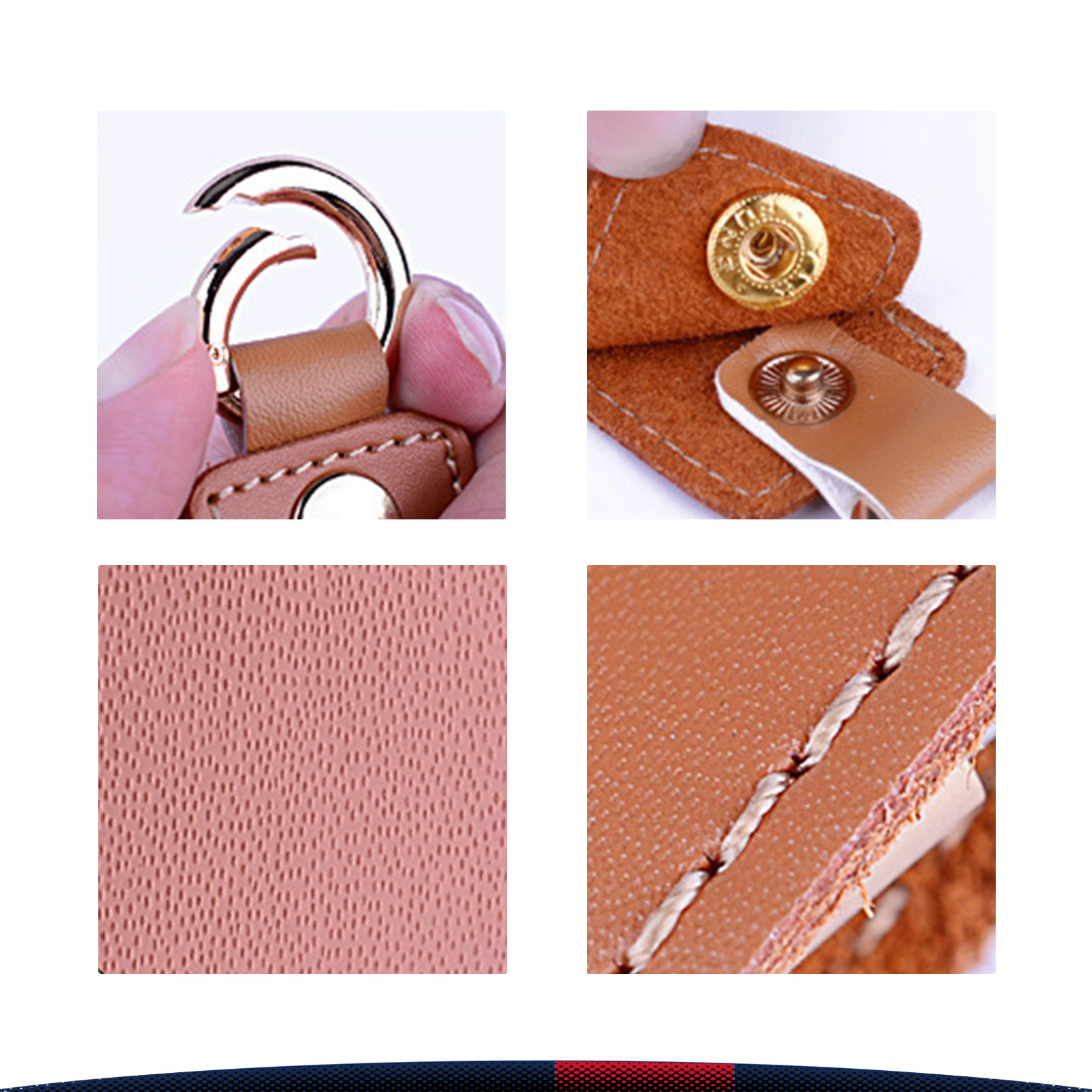 Leather Keychain Charging Cable 3