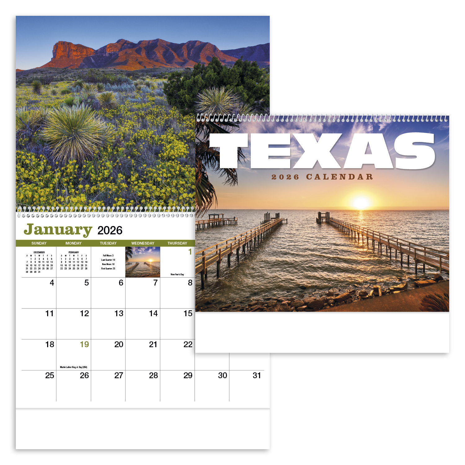 HotLine® Products Texas Appointment Calendar - Spiral
