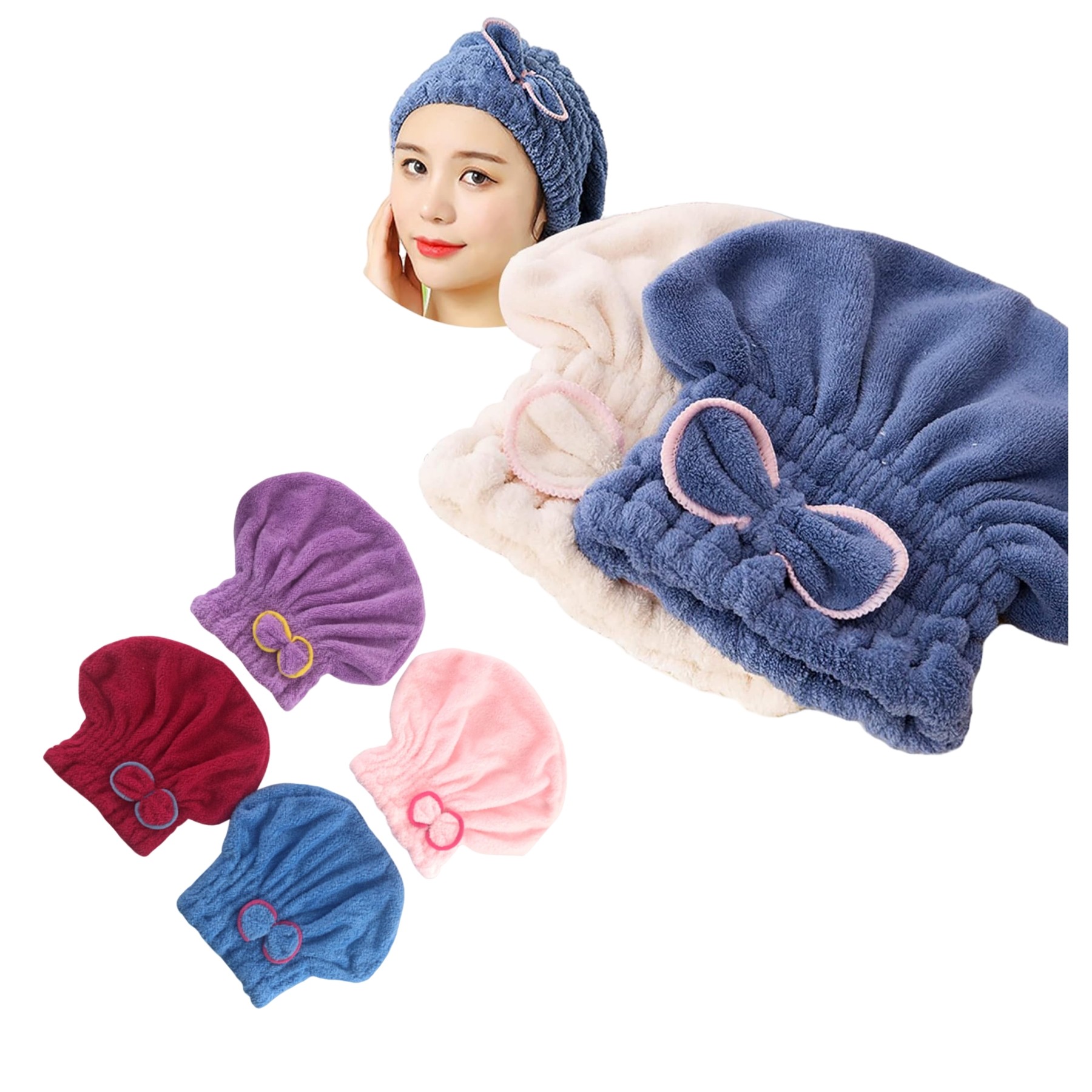 Microfiber Hair Drying Towels Head Wrap