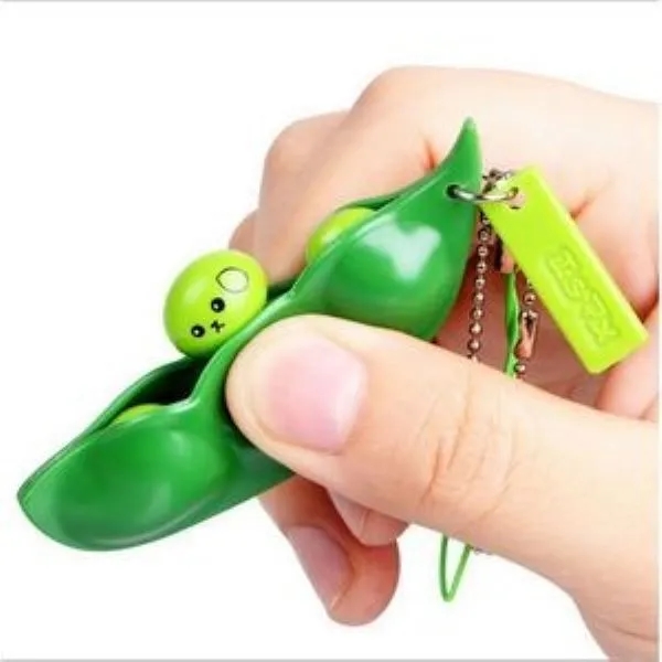 Stress Ball Edamame Keychain 4