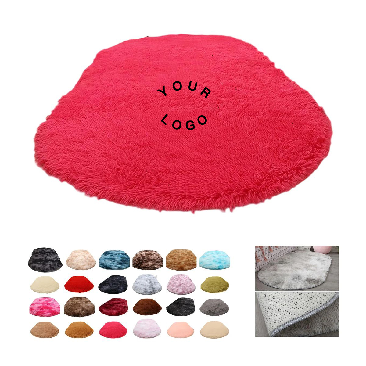 Luxury Faux Fur Rug with Suede Backing 11