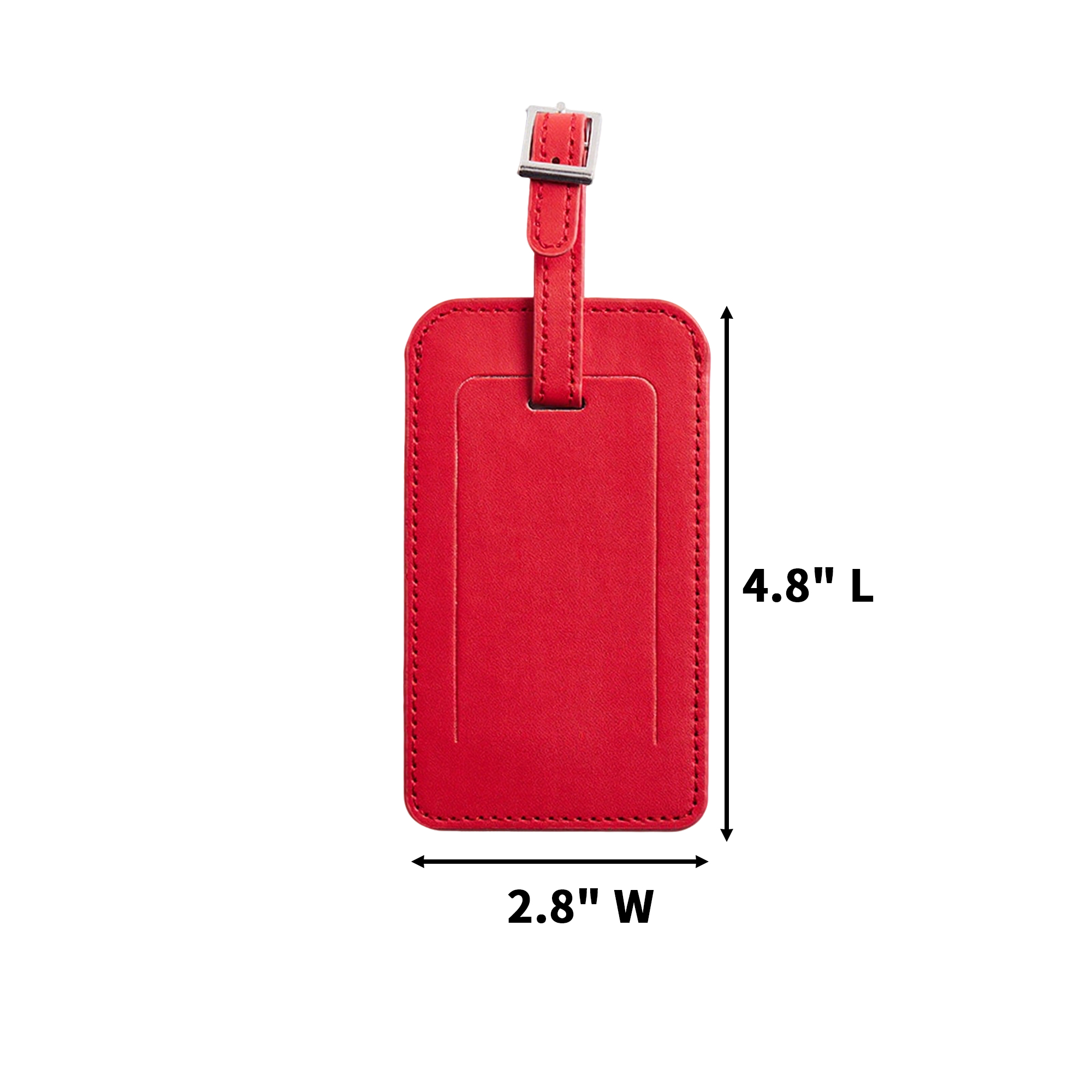 Grain Pattern Leather Travel Bag Tag 10