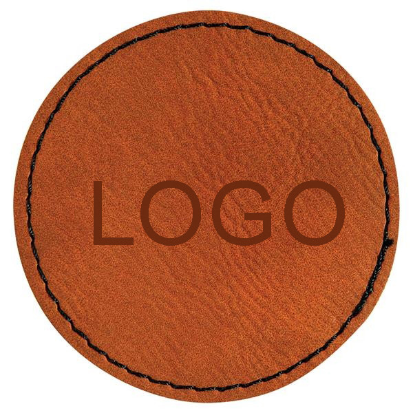 2 Inches Round Leather Patches 1