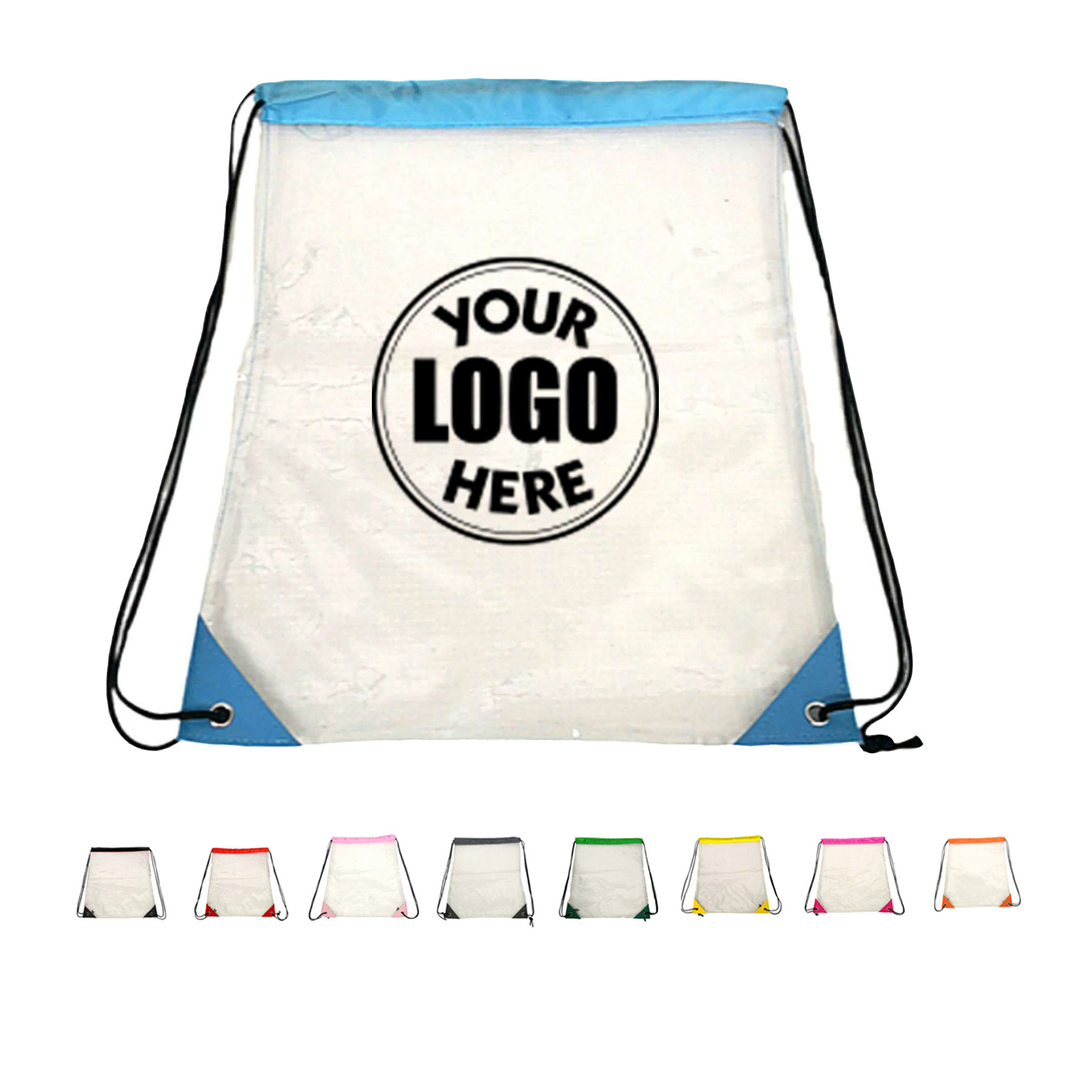 Transparent Drawstring Backpack 2