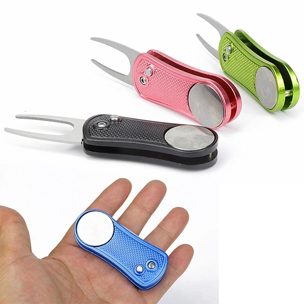 Foldable Metal Golf Divot Repair Tool 3