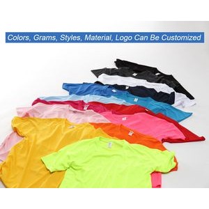 Quick Dry Sport Breathable Round Neck Polyester T Shirt 2