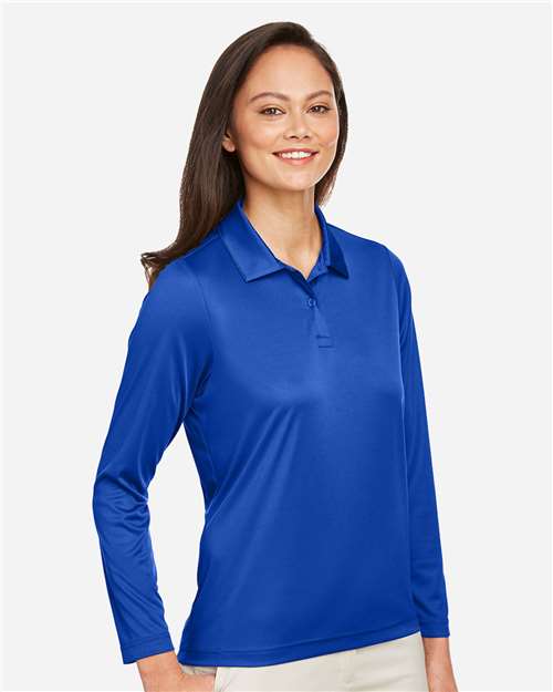 Women's Zone Performance Long Sleeve Polo - TT51LW 7