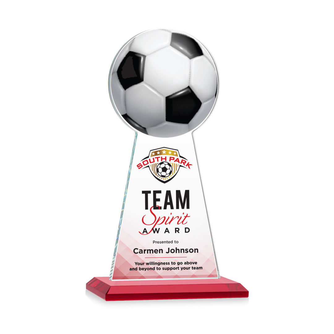 Edenwood Soccer VividPrint™ Award - Red 3