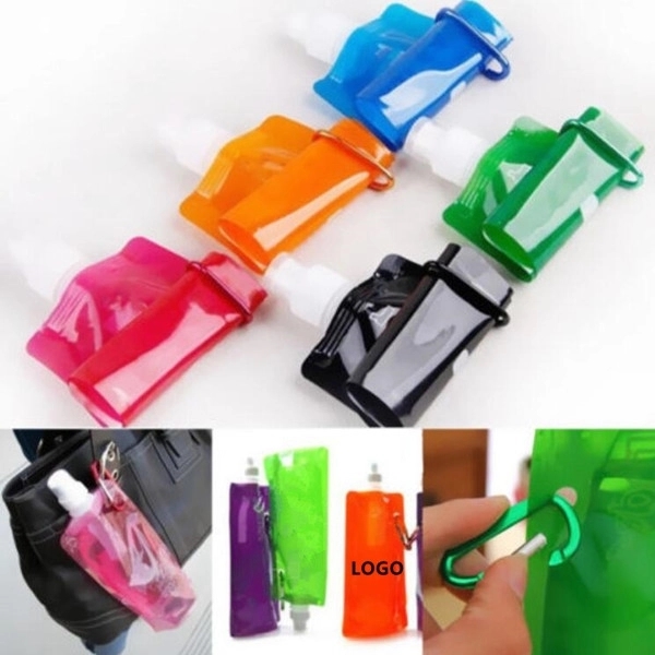 Collapsible Portable Water Bag Pouch Bottle 4
