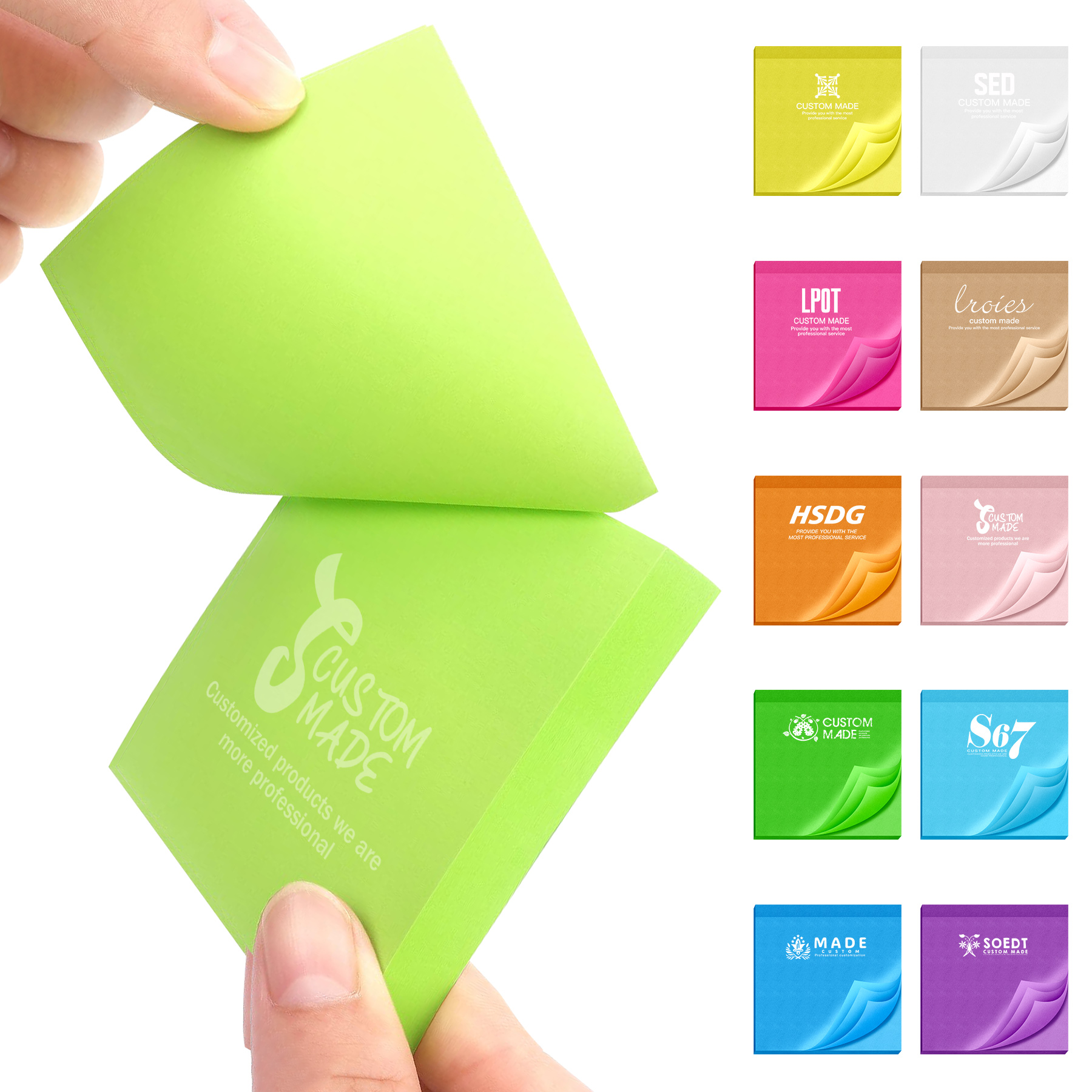 Custom Printed Sticky Notes (2 3/4'' L x 4'' W, 50 Sheets) 4