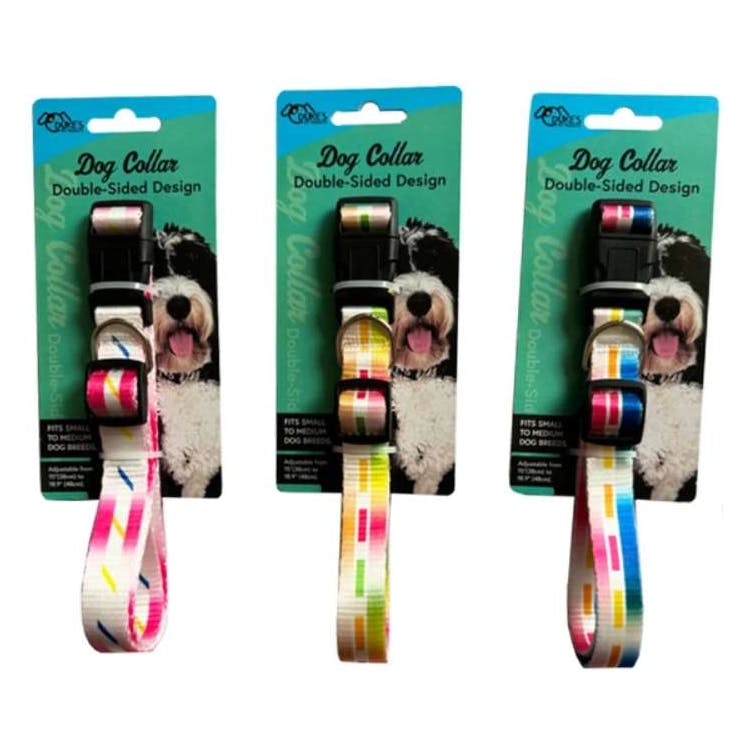 Double-Sided Dog Collar - Assorted Prints 2
