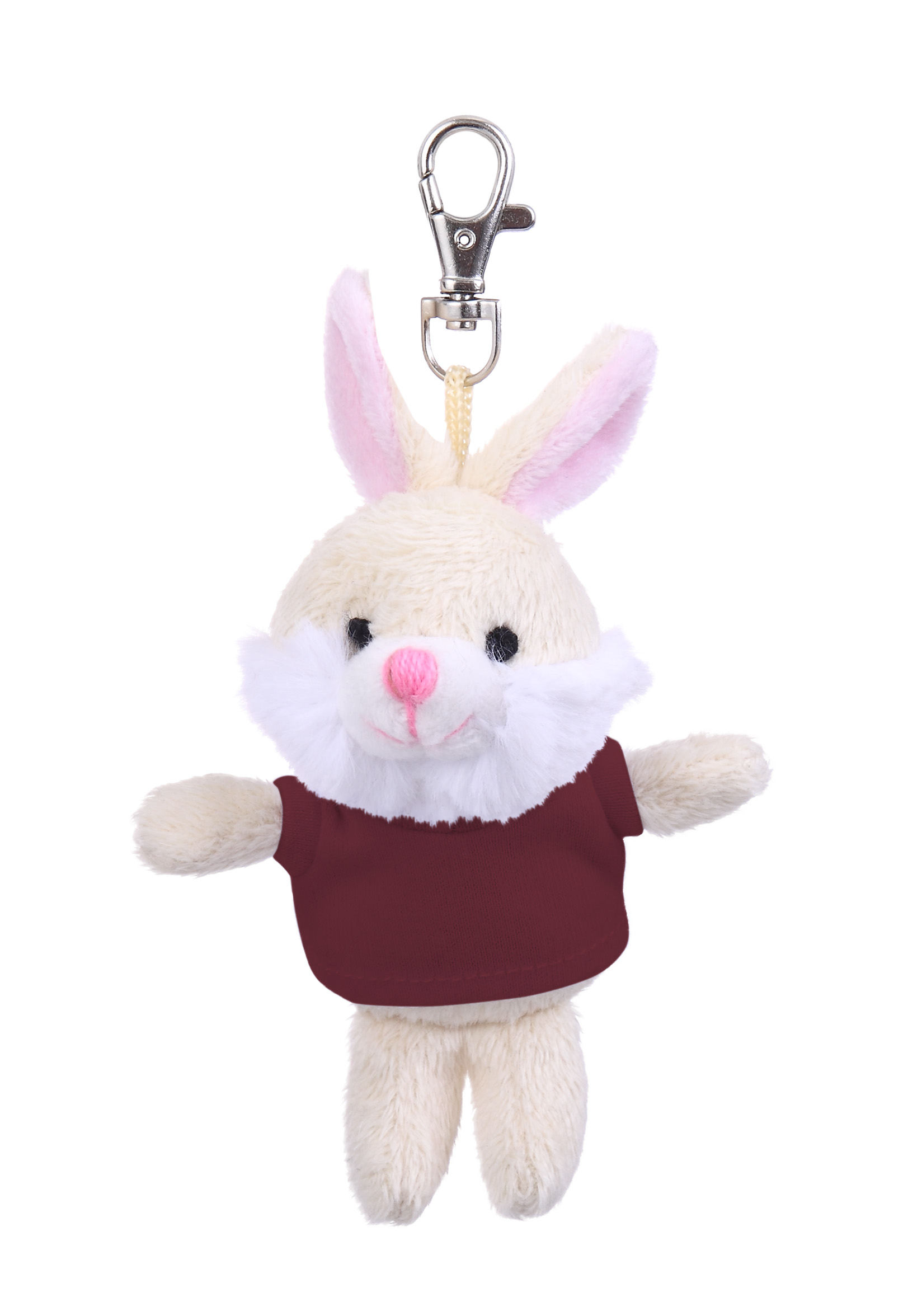 Soft Plush Bunny Keychain with Tee 14