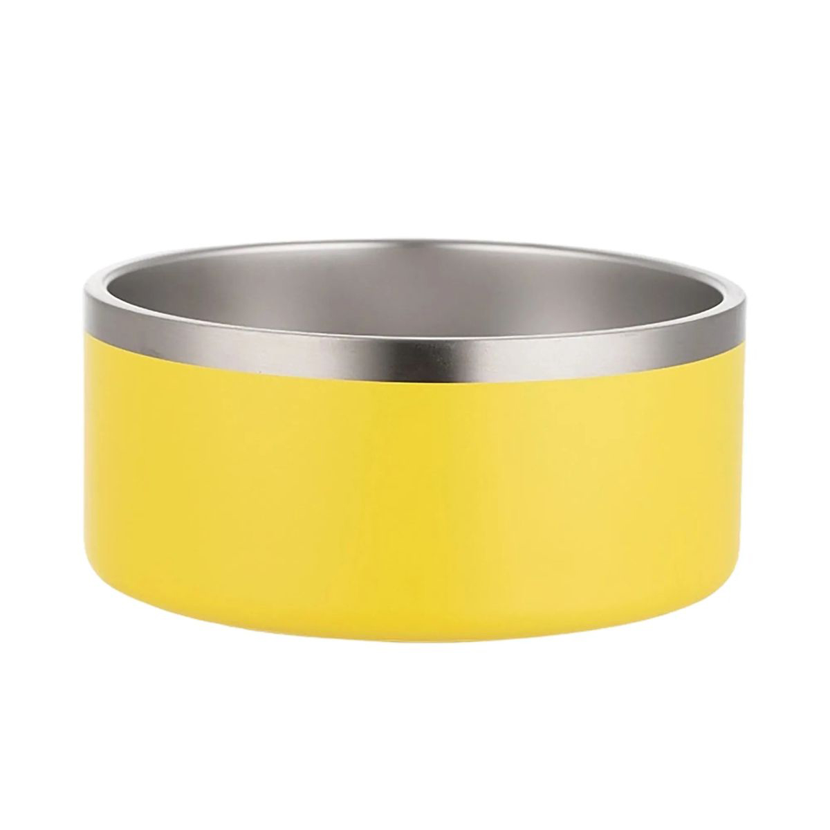 7 Inch Pet Bowl with Polished Finish 8