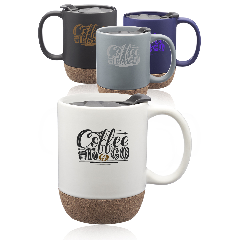 13 oz. Barista Ceramic Mug with Cork Bottom 1