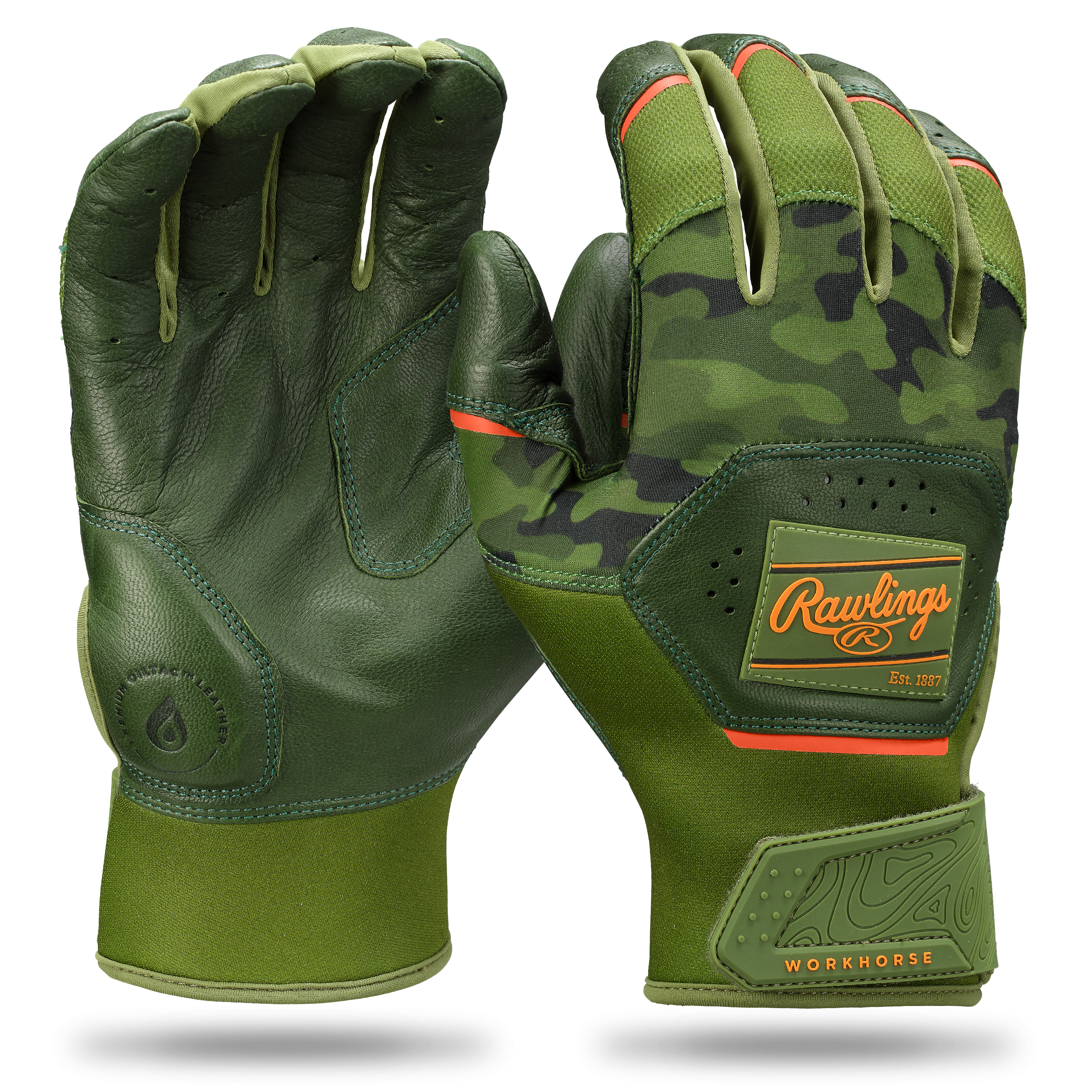 Rawlings Workhorse Batting Gloves 8