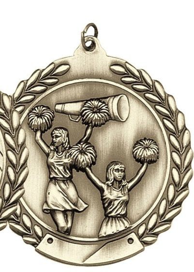 Cheerleading Die Cast Medal, 2 3/4" 2