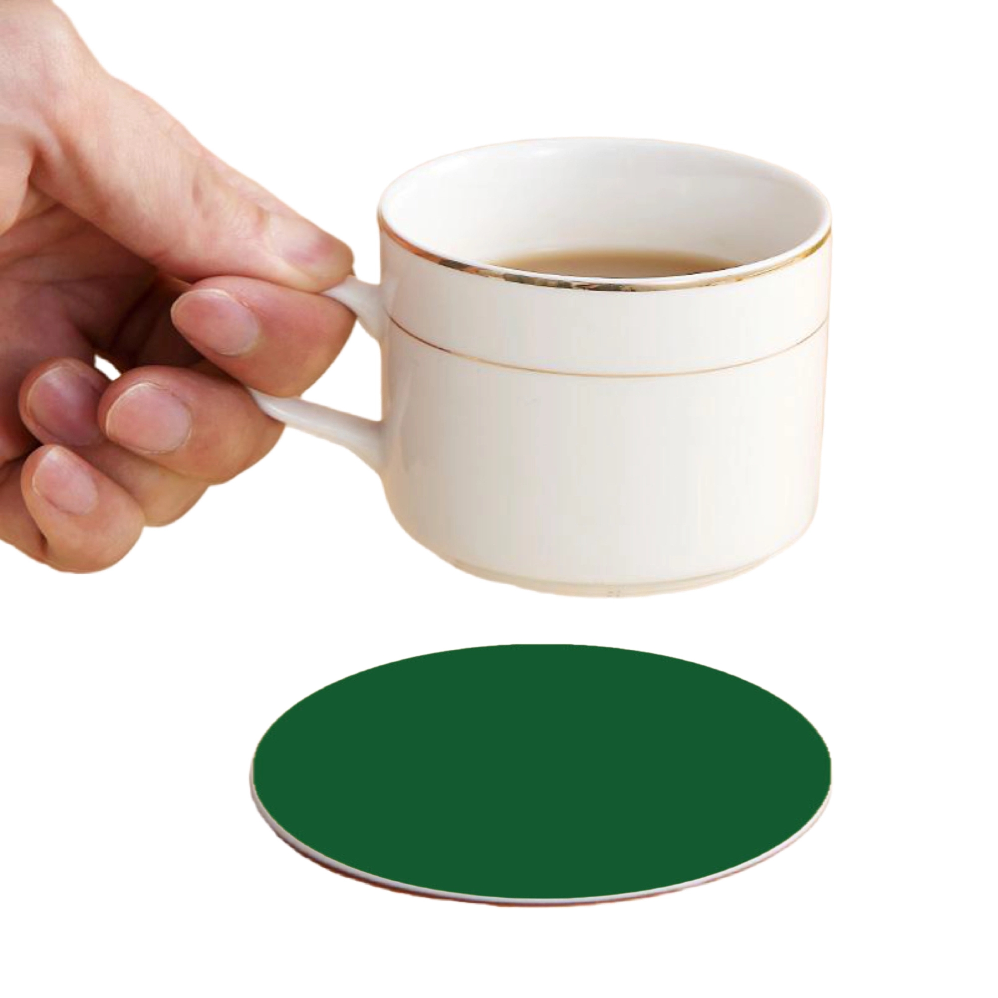 MOQ 50 Full Color PVC Round Coasters 11