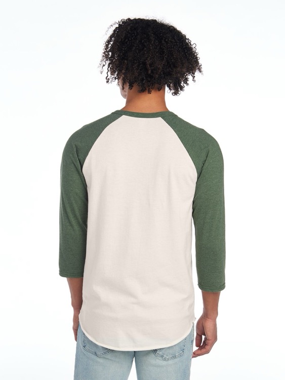 JERZEES Premium Blend Combed Ring-Spun Unisex ¾-Sleeve Raglan 1