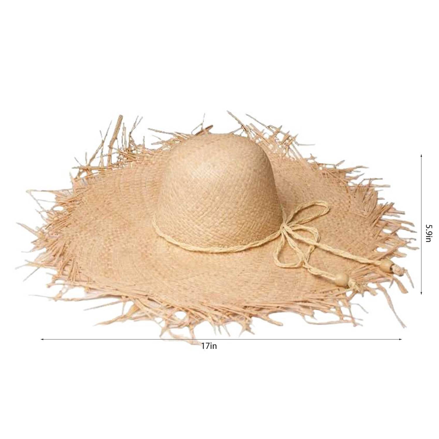Natural Raffia Straw Wide Brim Sun Hat 2