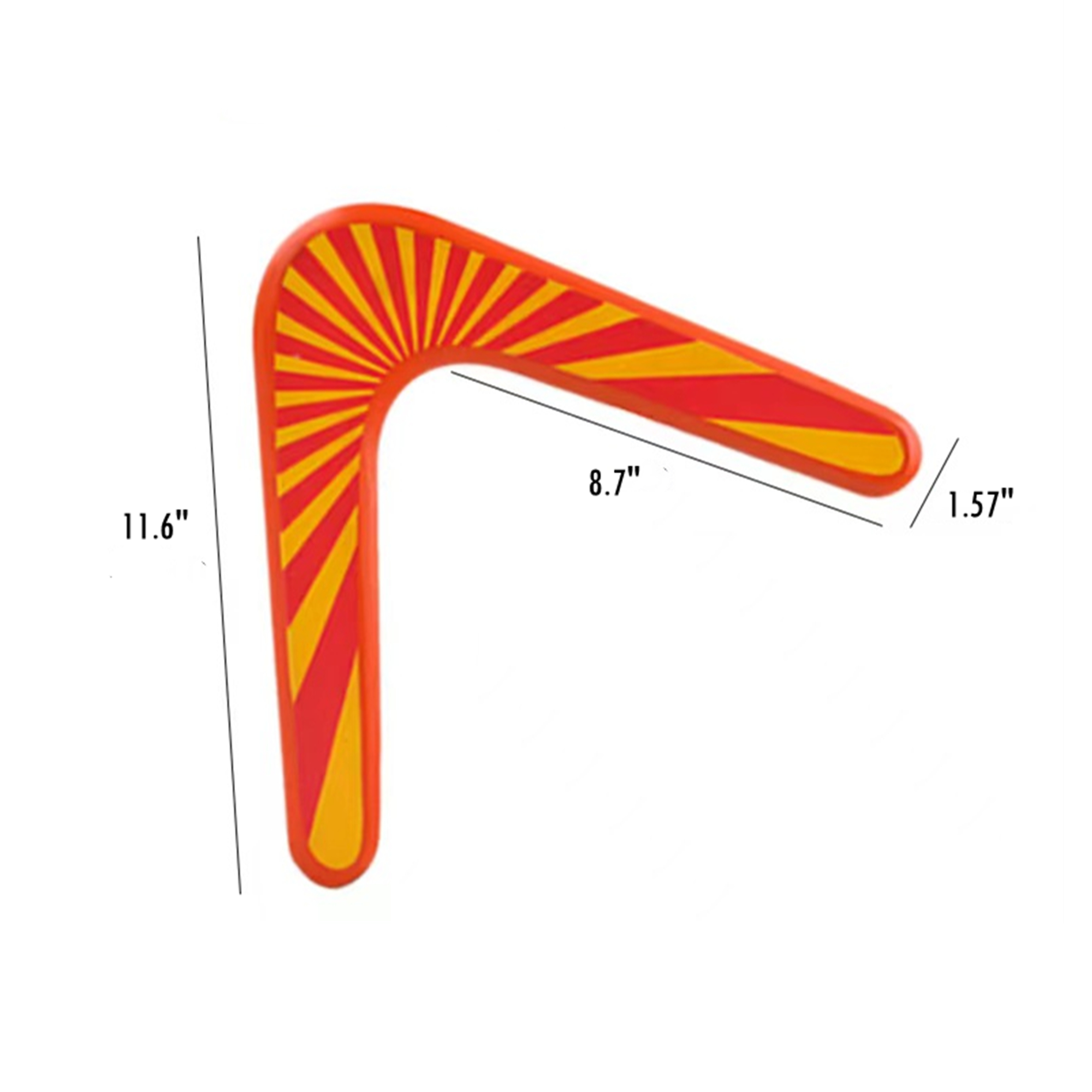 Wooden Returning Boomerang Orange 6
