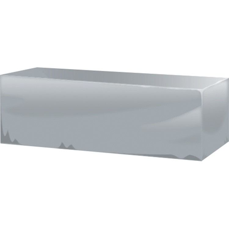 8ft plain silver table cover 2