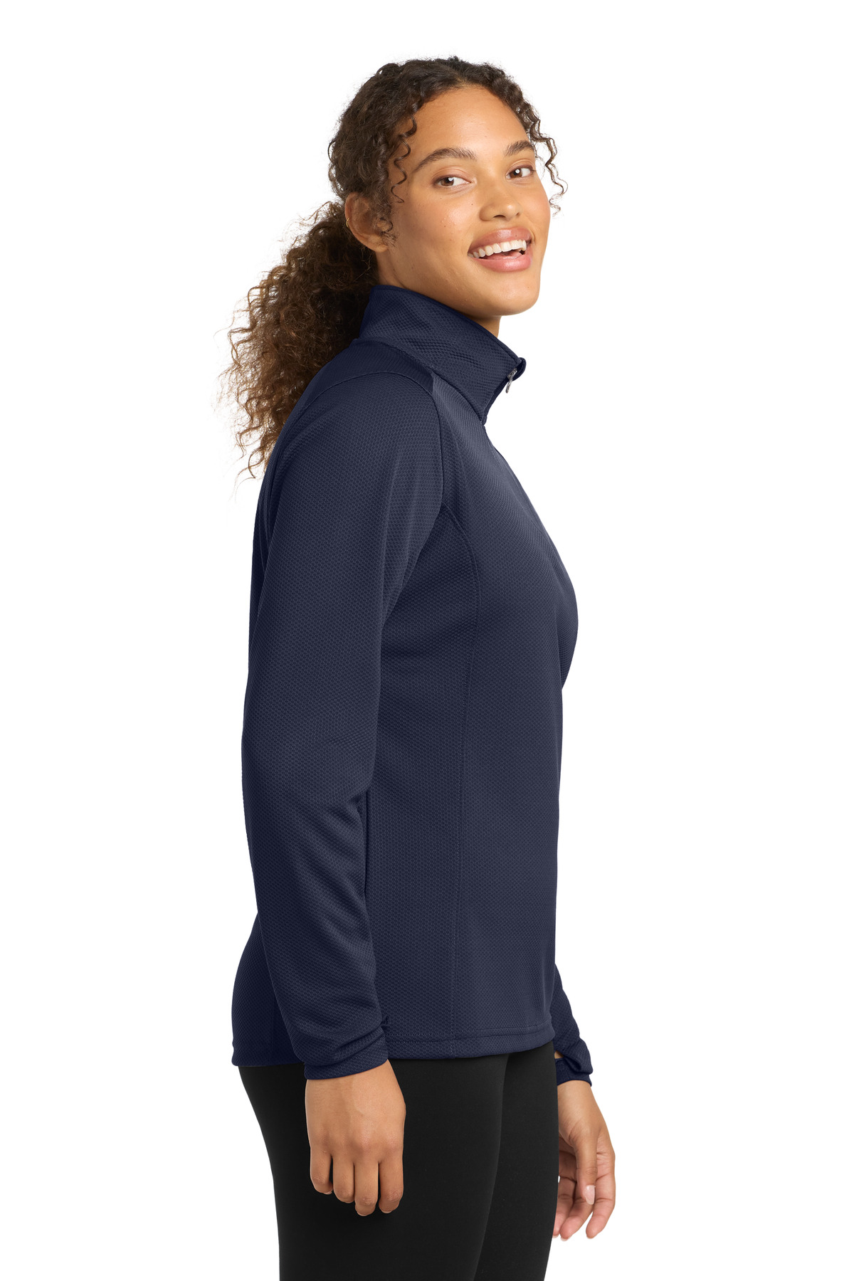 Sport-Tek Women's Sport-Wick Textured 1/4-Zip Pullover. LST860 43