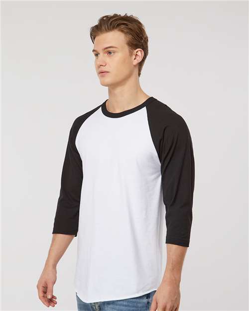Unisex Fine Jersey Raglan T-Shirt - 245 164