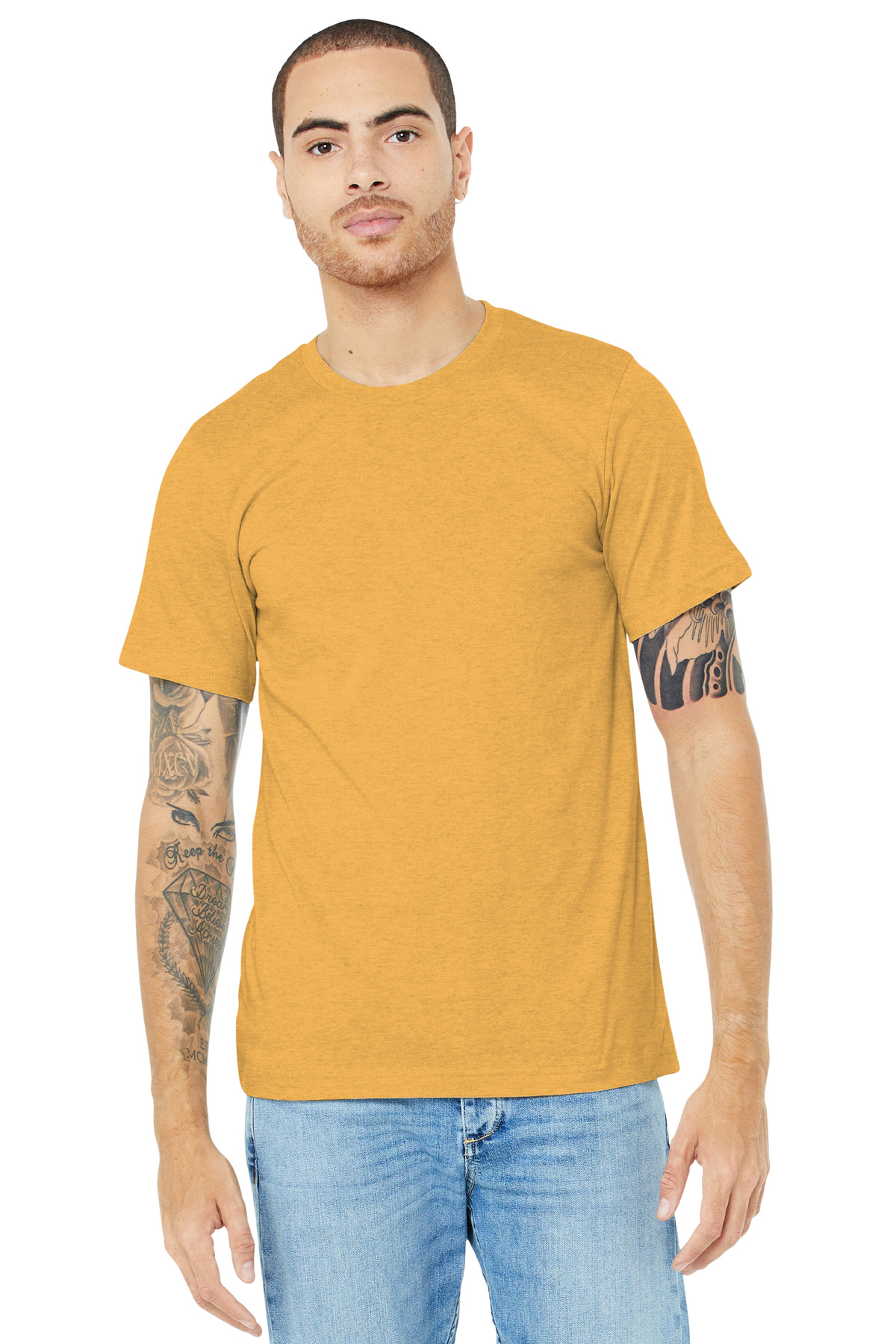 BELLA+CANVAS Unisex Heather CVC Short Sleeve Tee. BC3001CVC 437