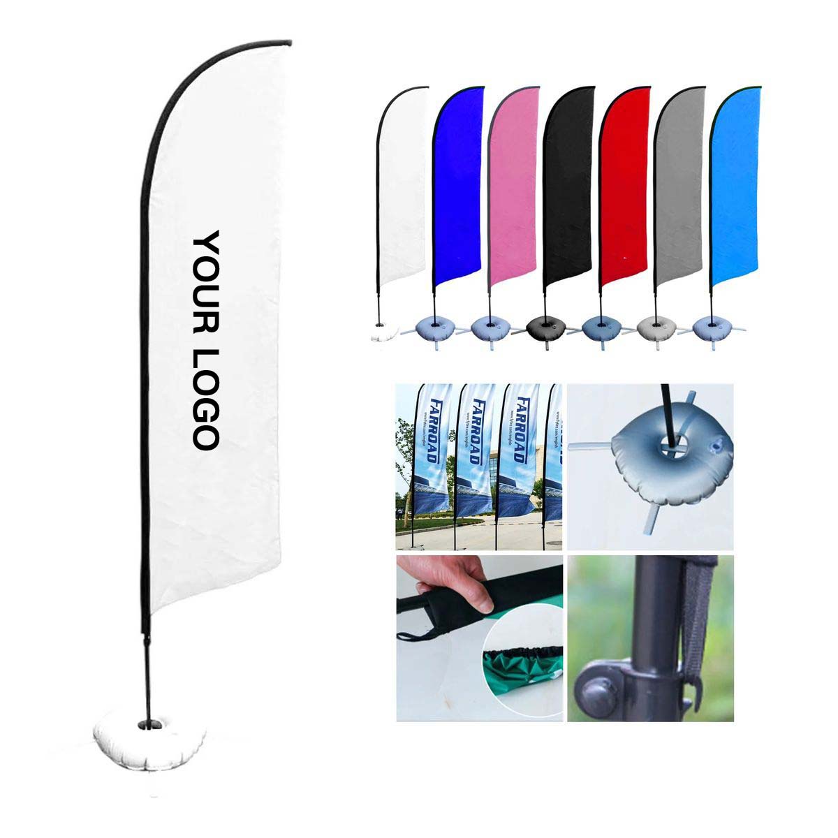 Large Outdoor Feather Banner for Trade Shows and Fairs 4