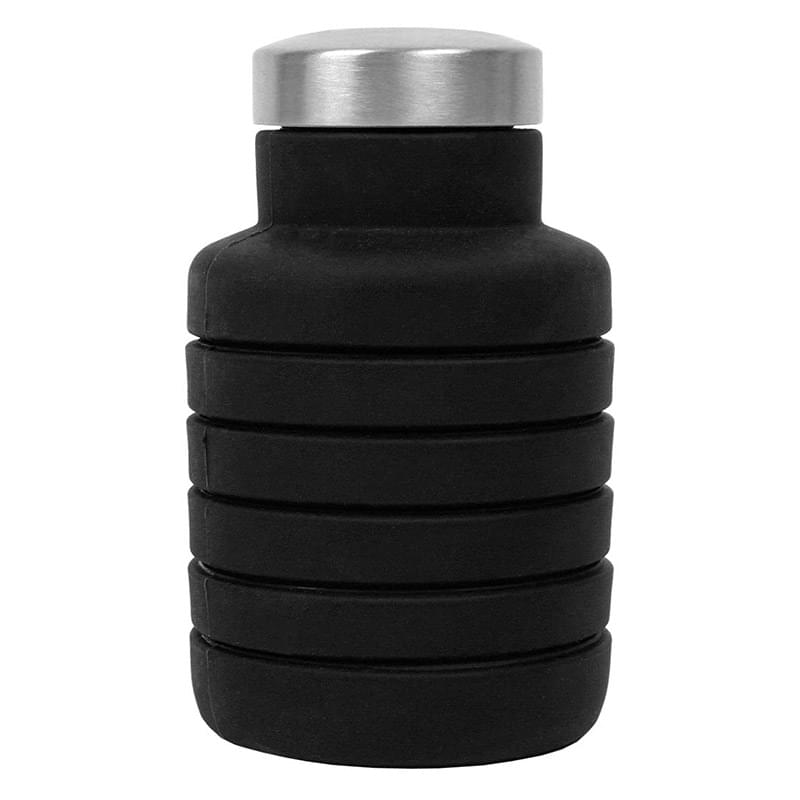17 oz Collapsible Silicon Water Bottle 1