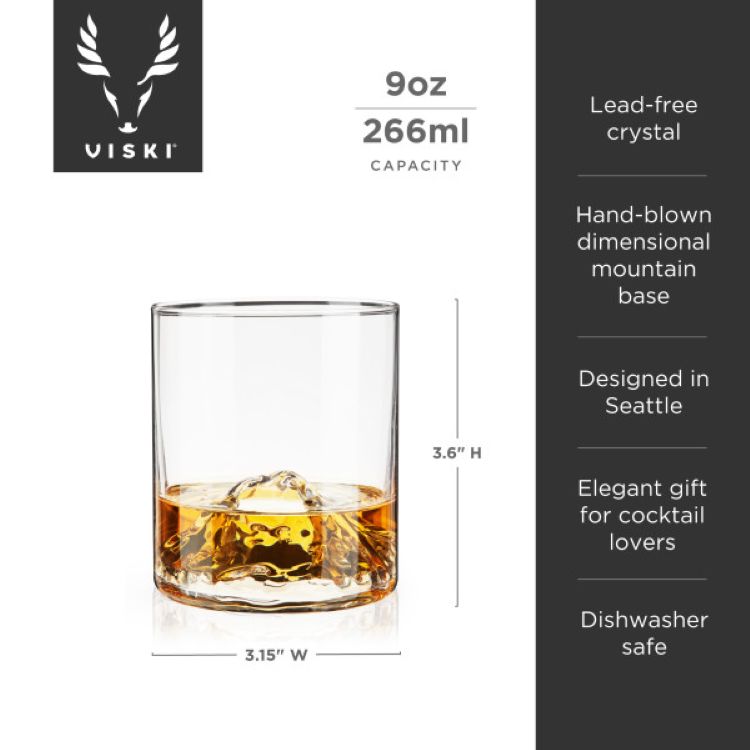 Viski® Mountain Tumbler, set of 2 1