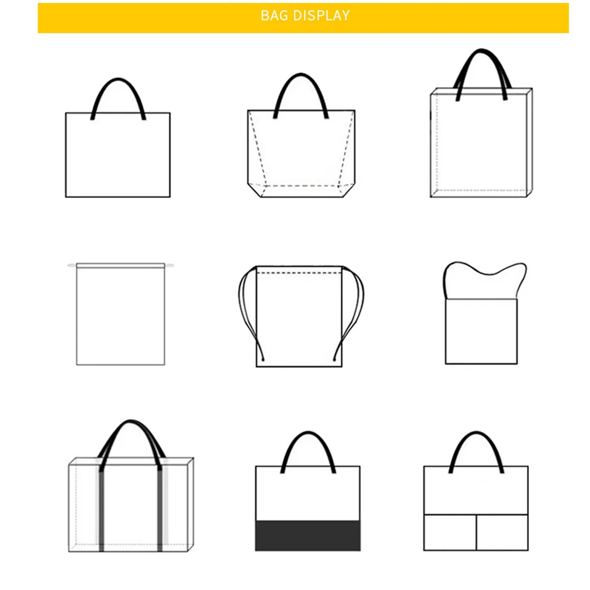 Film covered woven durable custom logo film Grocery tote bag 5