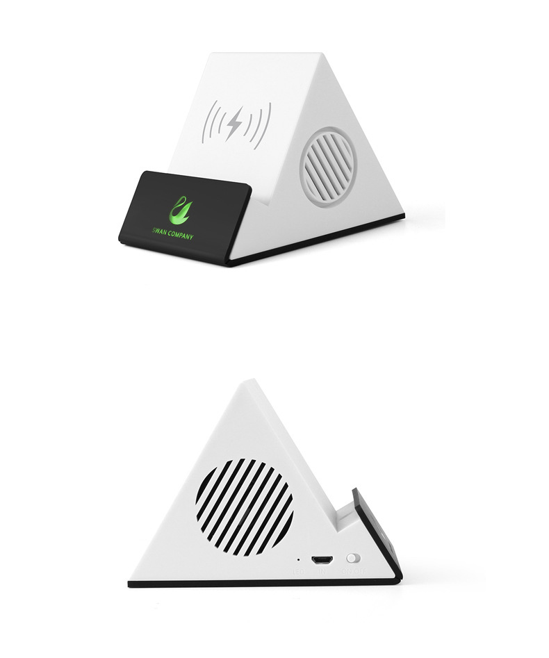 7230BW 3-in-1 Bluetooth Speaker/Wireless Charger/Phone Stand 2