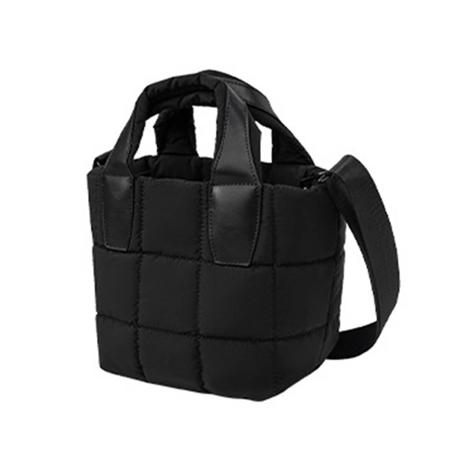 Quilted Small Puffer Tote Bag 7