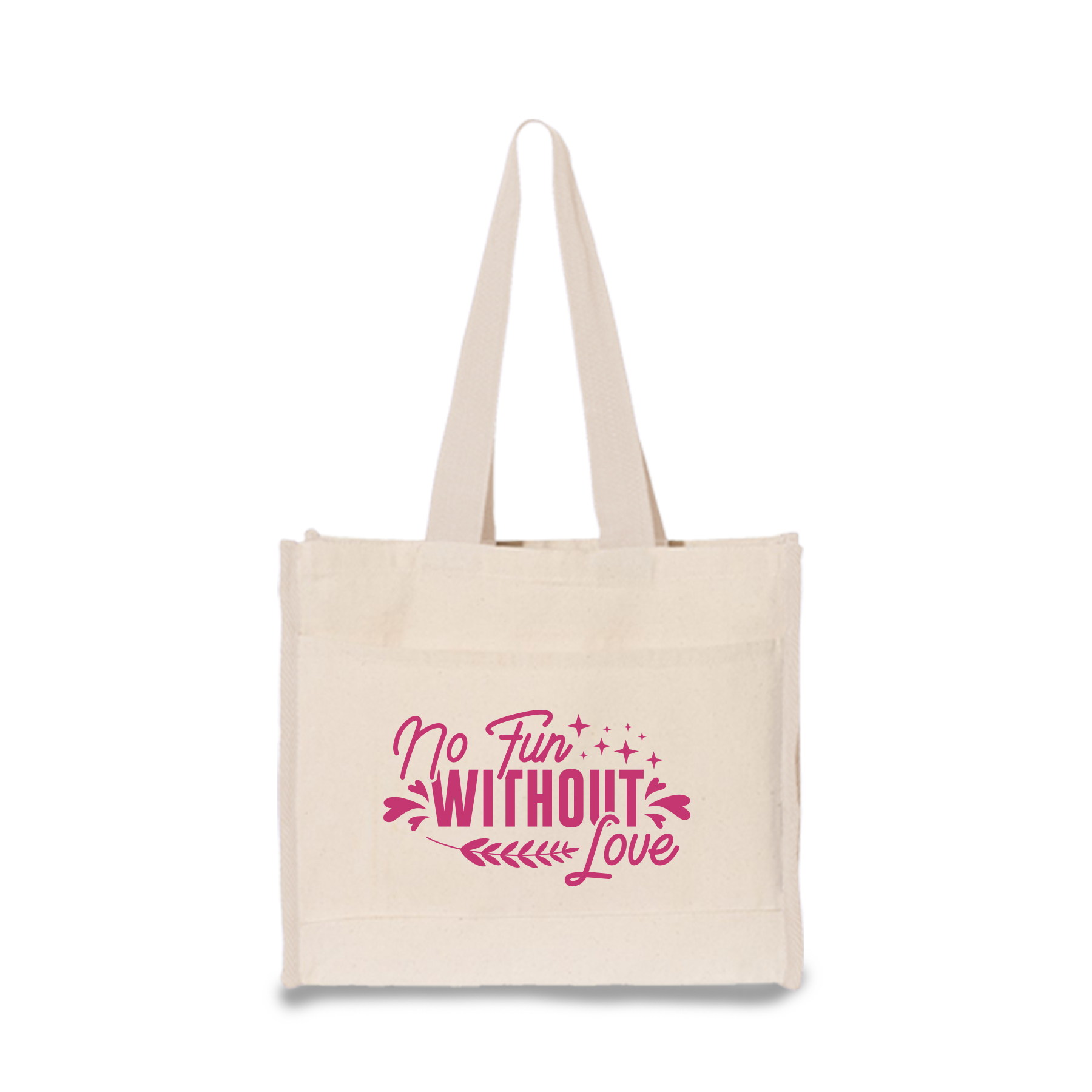 100% Natural Color Heavy Duty 12 oz. Cotton Canvas Tote Bag 2