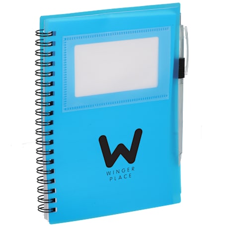 FSC® Recycled 5" x 7" Star Spiral Notebook with Pe 97