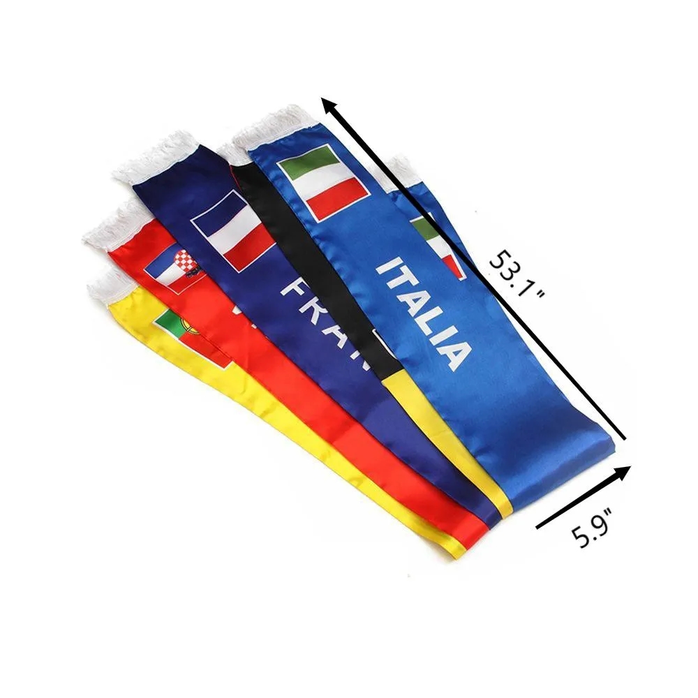Customized Football Fan Scarf With Fringe 4