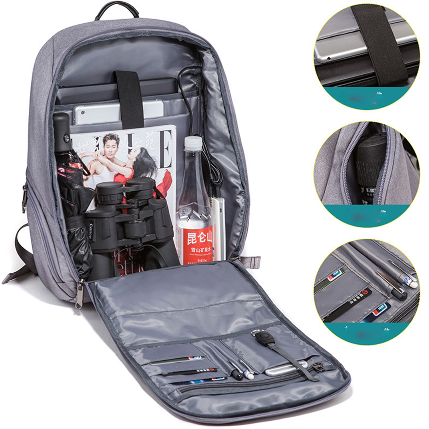 Travel Business Backpack With USB Charging Port 1