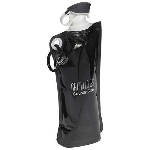 Flip Top Foldable Water Bottle with Carabiner 26
