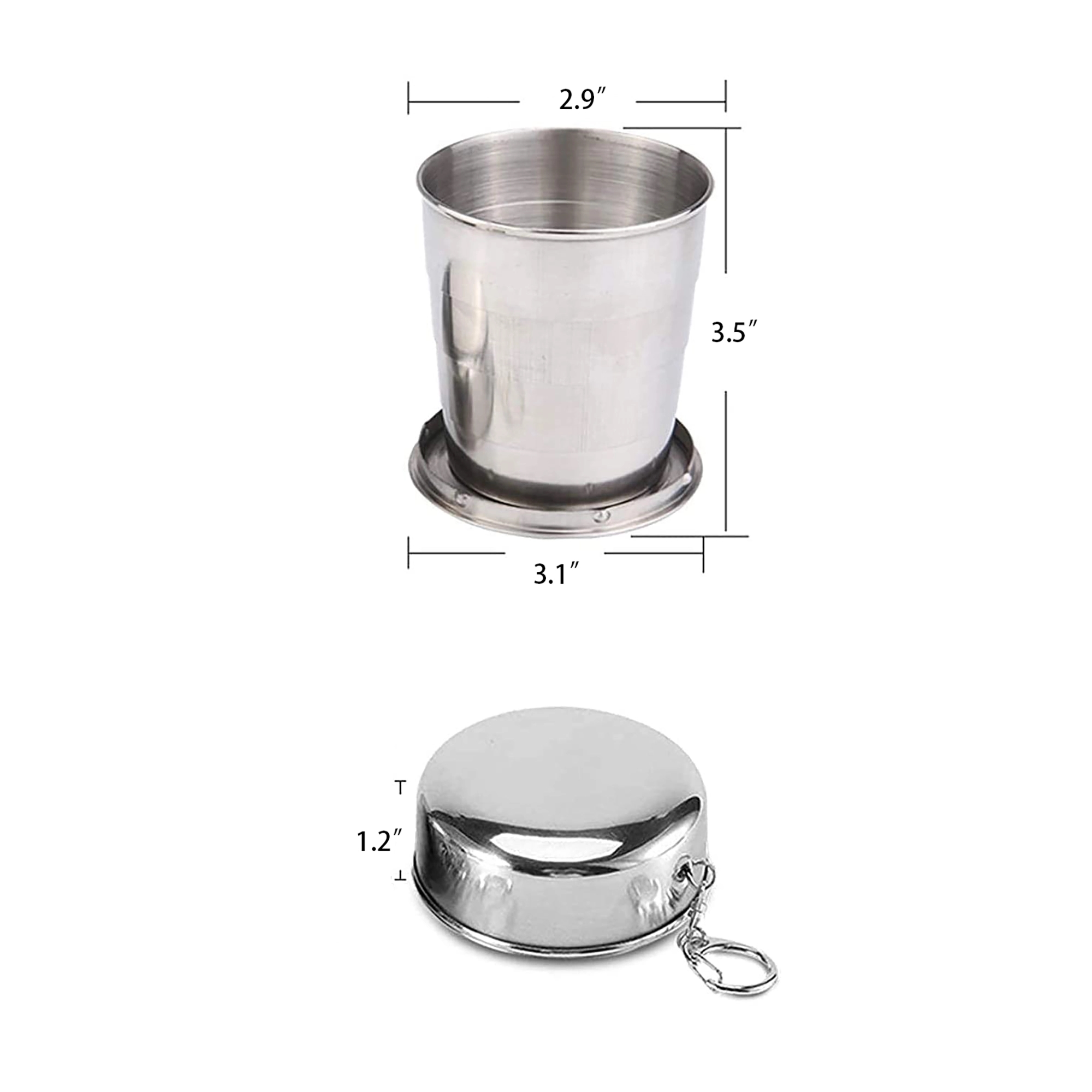 8.5oz Camping Folding Cup Outdoor Travel Mug 3