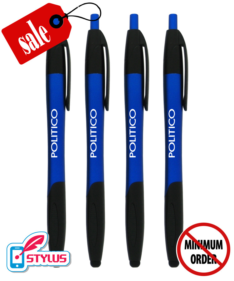 Closeout Colored Barrels - Effective - Stylus Pens with Black Trim 1