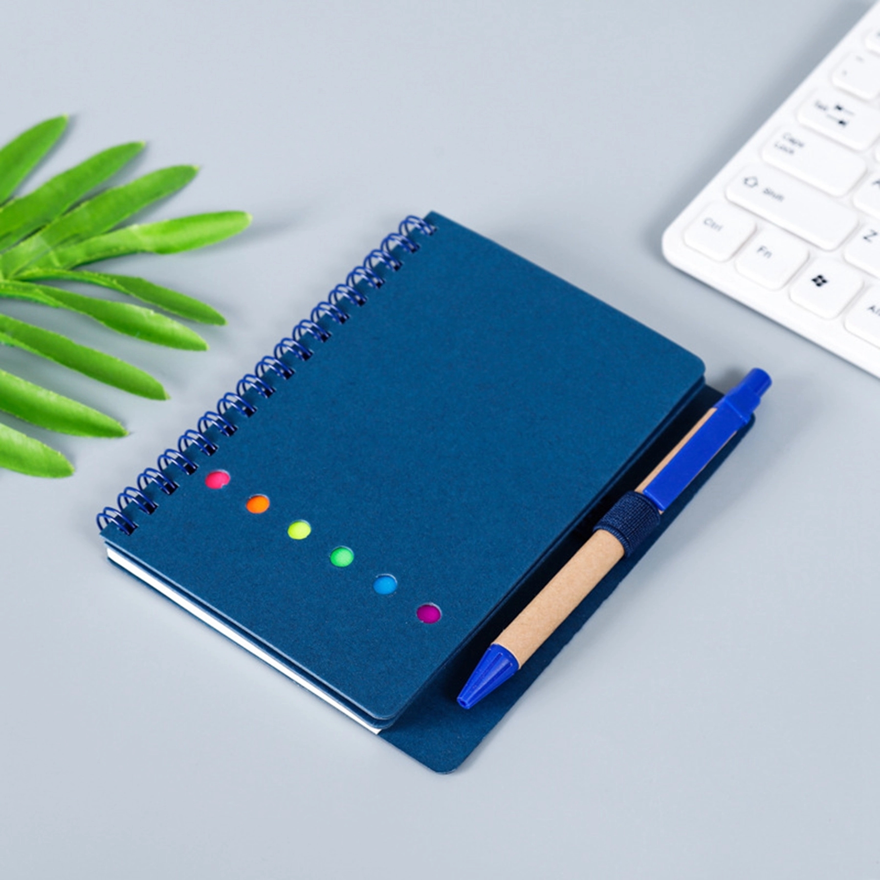 Kraft Paper Loose Leaf Notebook with Pen Sticker 11