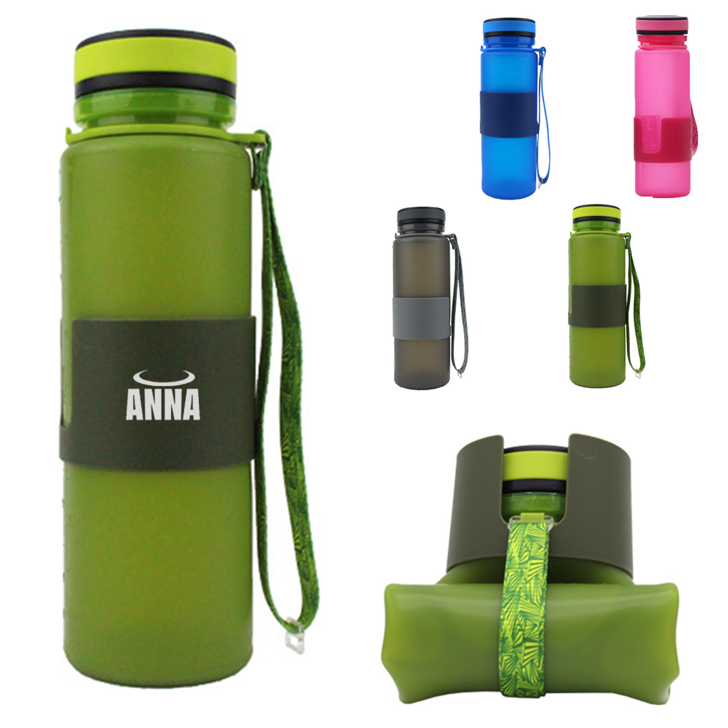 17 oz Folding Water Bottle 1