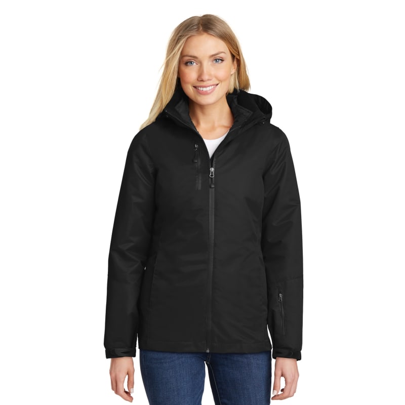 Port Authority Women's Vortex Waterproof 3-in-1 Jacket. 8