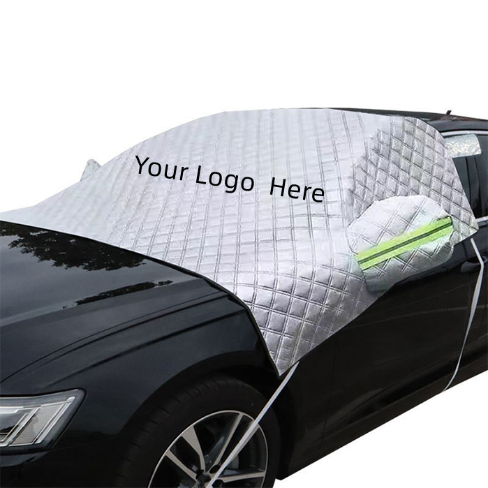 89" x 57" Windshield Sun Snow Shade With Luminous Sign